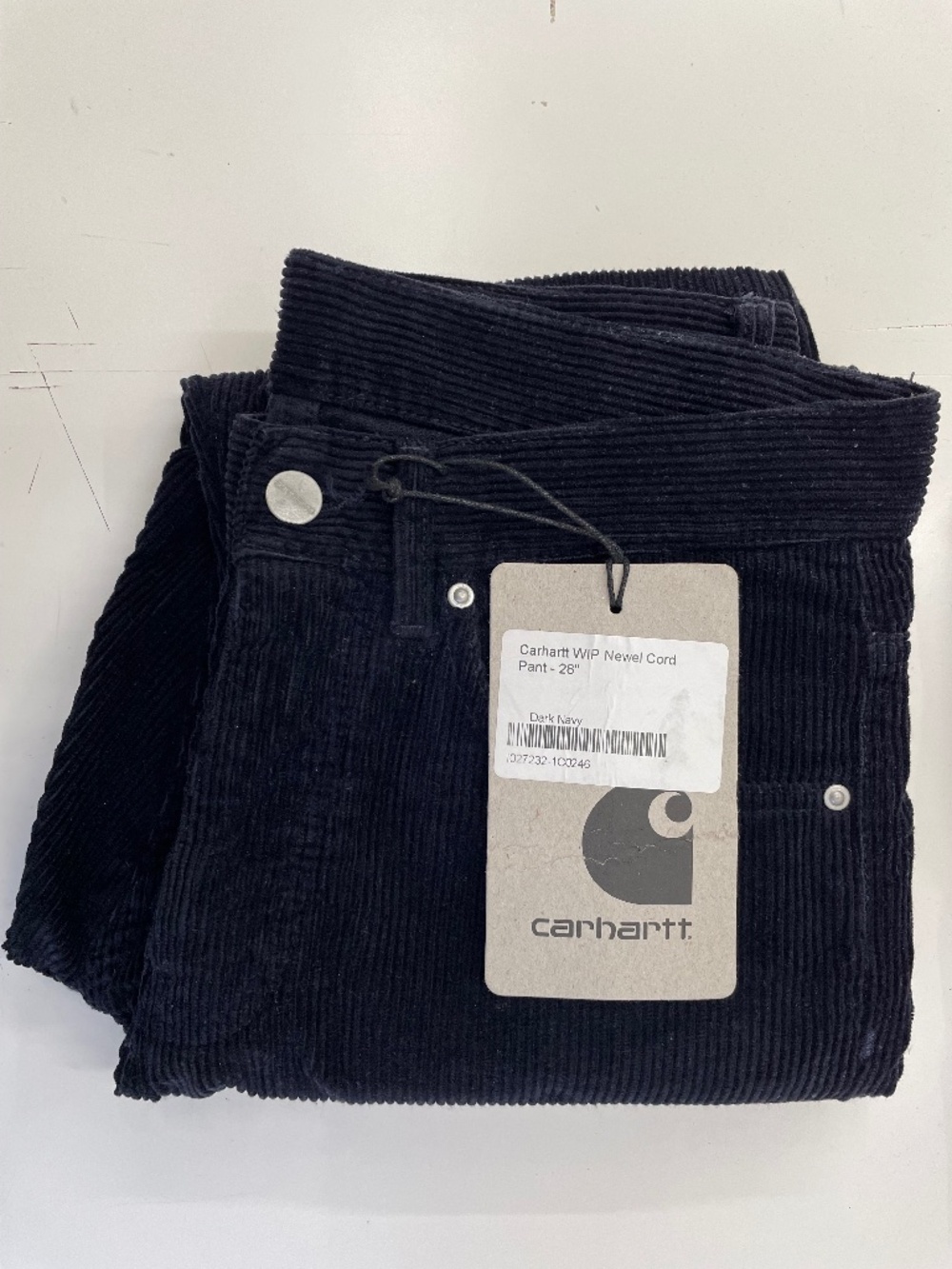 Carhartt work in progress wip newel navy cord pants